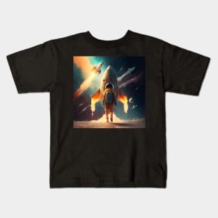 The rocket boy Kids T-Shirt